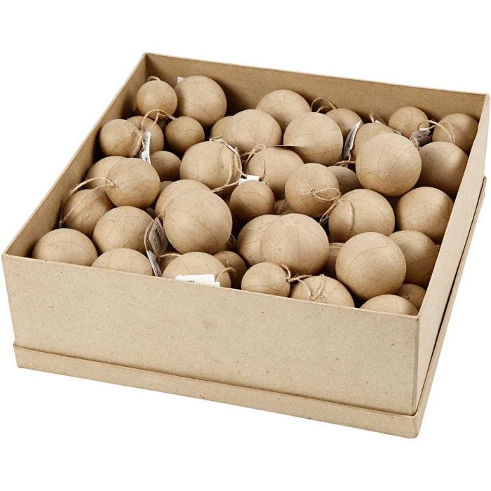 Joulukoristeet , halk. 4+5+6 cm, 3x35 kpl/ 1 pkt