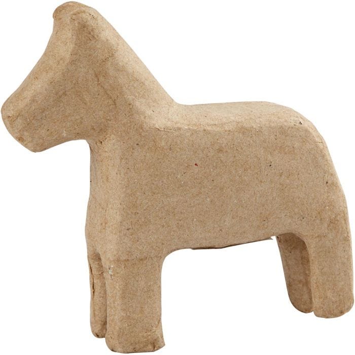 Pahvihevonen, 14 cm, 1 kpl