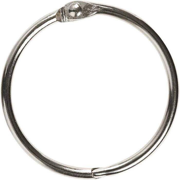 Kirjarengas, halk. 38 mm, paksuus 3 mm, 8 kpl/ 1 pkt