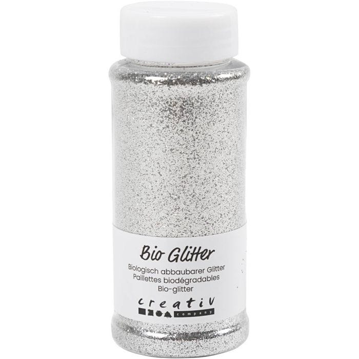 Bio kimalle, hopea, 140 ml/ 1 tb