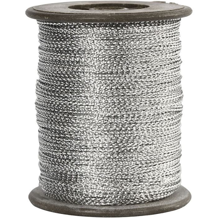 Hopeanyöri, paksuus 0,5 mm, hopea, 100 m/ 1 rll