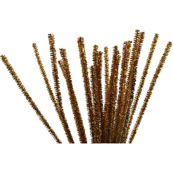 Askartelupunos, Pit. 30 cm, paksuus 6 mm, kimalle, kulta, 24 kpl/ 1 pkt