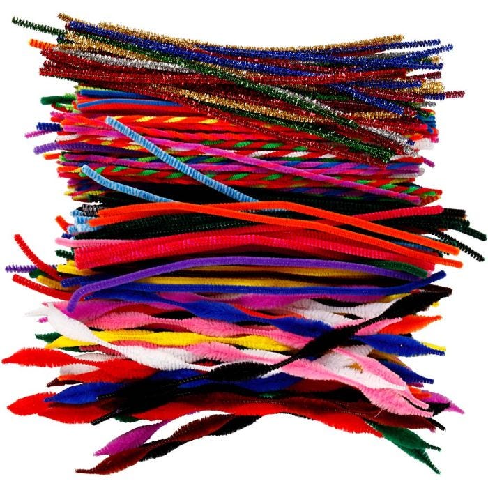 Askartelupunos, Pit. 30,5 cm, paksuus 4-6 mm, värilajitelma, 250 laj/ 1 pkt