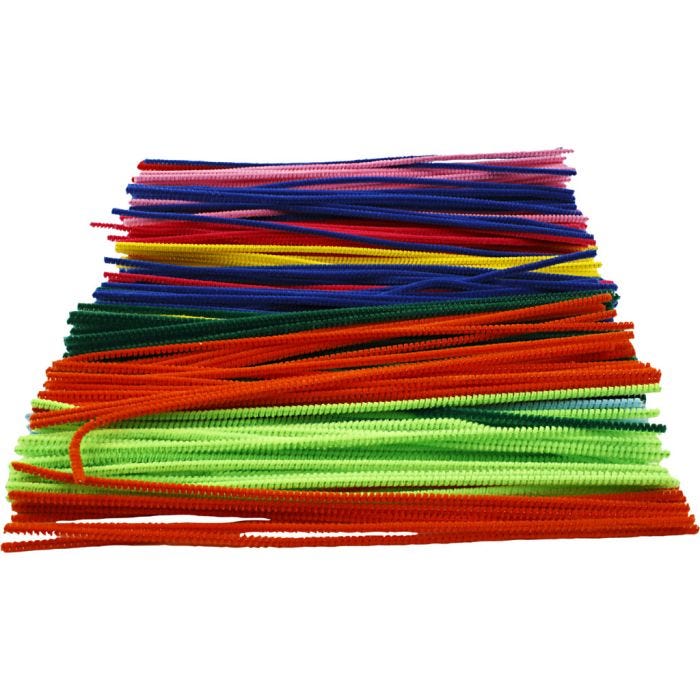 Askartelupunos, 30 cm, 4 mm, värilajitelma, 300laj/ 1 pkt