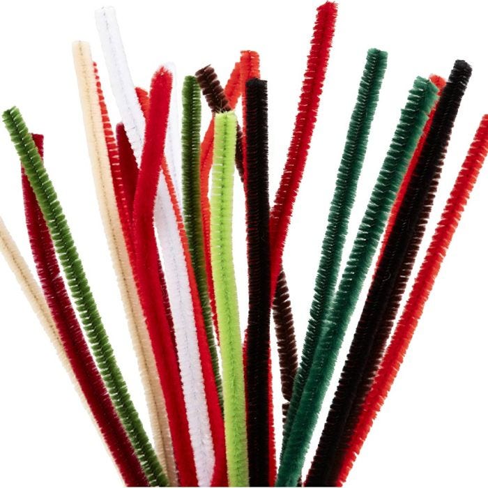 Askartelupunos, Pit. 30 cm, paksuus 6 mm, jouluteema, 25 laj/ 1 pkt
