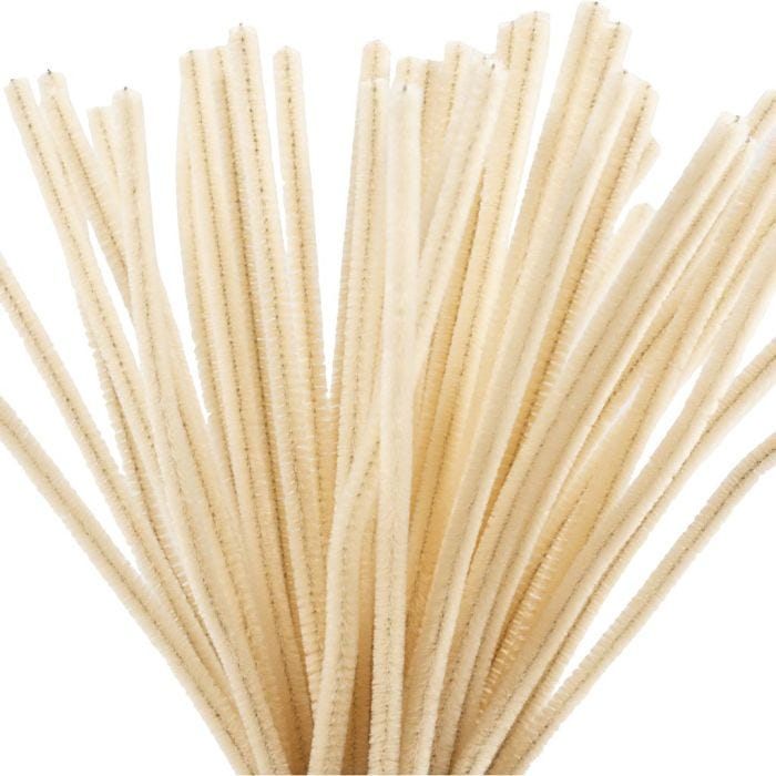 Askartelupunos, Pit. 30 cm, paksuus 6 mm, beige, 50 kpl/ 1 pkt