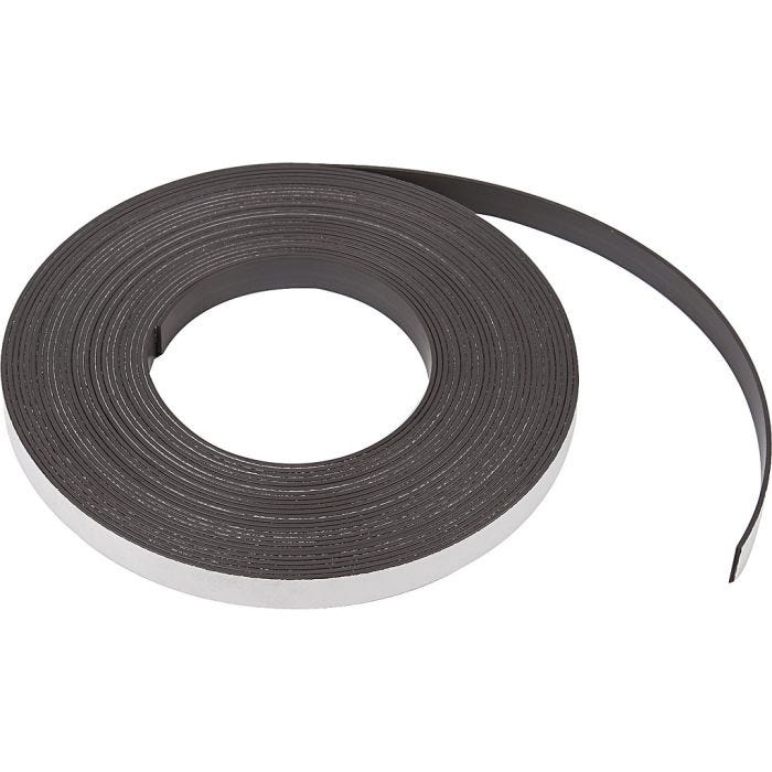 Magneettinauha, Lev: 12,5 mm, paksuus 1,5 mm, 10 m/ 1 pkt