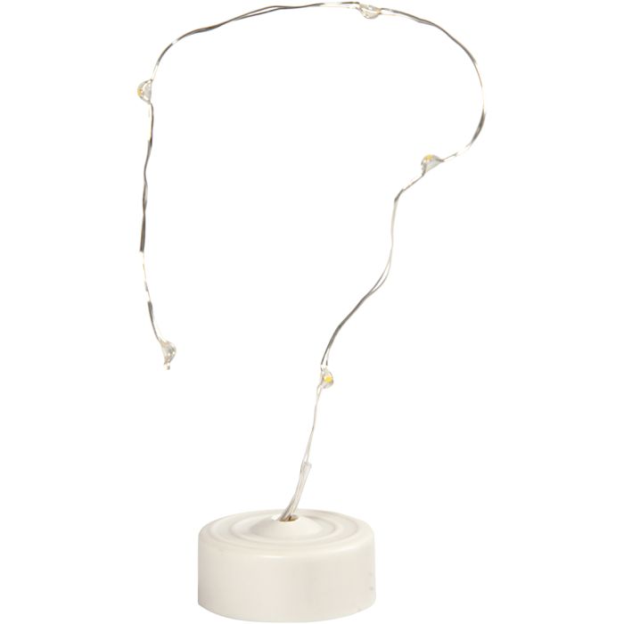LED-valonauha, Pit. 27 cm, hopea, 1 kpl