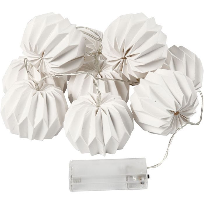 LED-valosarja lamppuineen, pyöreät, 55 mm, 100 cm, 75 mm, valkoinen, 1 kpl