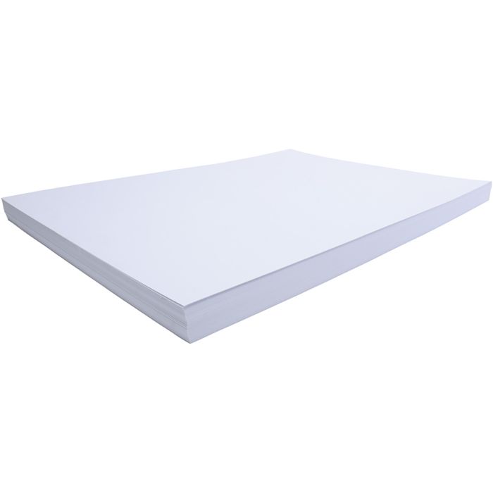 Kartonki, arkki 50x70 cm, 270 g, valkoinen, 100 ark/ 1 pkt