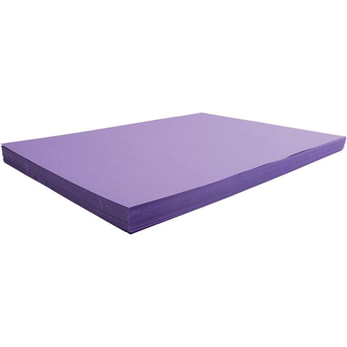 Kartonki, arkki 50x70 cm, 270 g, violetti, 100 ark/ 1 pkt