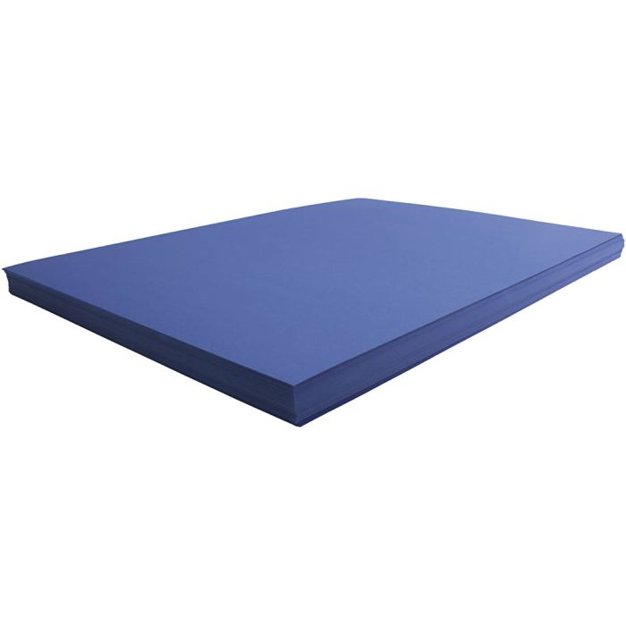 Kartonki, arkki 50x70 cm, 270 g, tummansininen, 100 ark/ 1 pkt