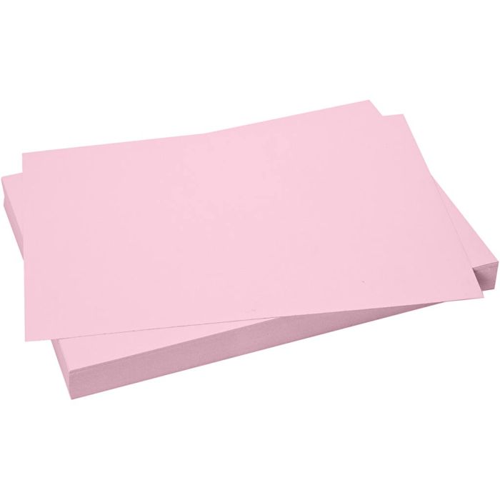 Kartonki, arkki 50x70 cm, 270 g, vaaleanpinkki, 10 ark/ 1 pkt