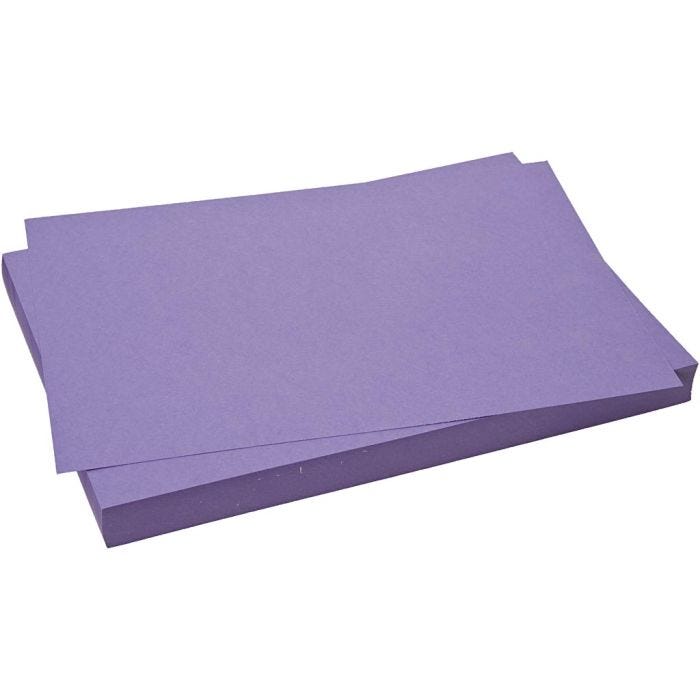 Kartonki, arkki 50x70 cm, 270 g, violetti, 10 ark/ 1 pkt