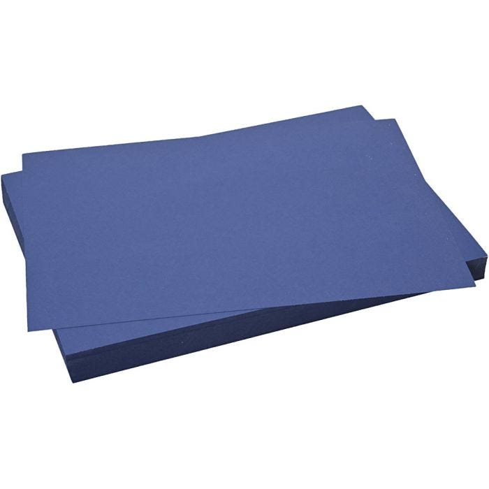 Kartonki, arkki 50x70 cm, 270 g, tummansininen, 10 ark/ 1 pkt