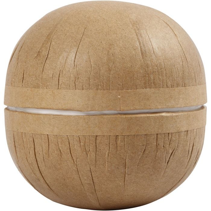 Kaksiosainen pallo, halk. 8 cm, 4 kpl/ 1 pkt