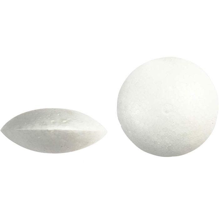 Styrox-ufo, halk. 7,5 cm, paksuus 31 mm, valkoinen, 100 kpl/ 1 pkt