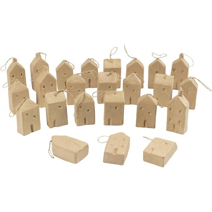 Talo , Kork. 9,5-12 cm, Pit. 5,5-6,5 cm, Lev: 3 cm, 24 kpl/ 1 pkt