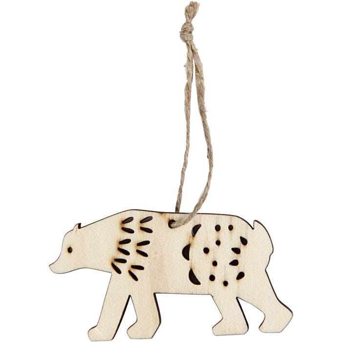 Jääkarhu, Kork. 4,5 cm, S: 0,5 cm, Lev: 7,5 cm, 4 kpl/ 1 pkt