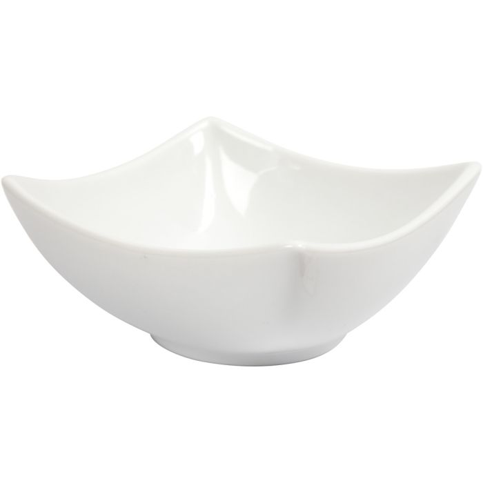 Kulho, Kork. 4,5 cm, halk. 10 cm, valkoinen, 2 kpl/ 1 pkt