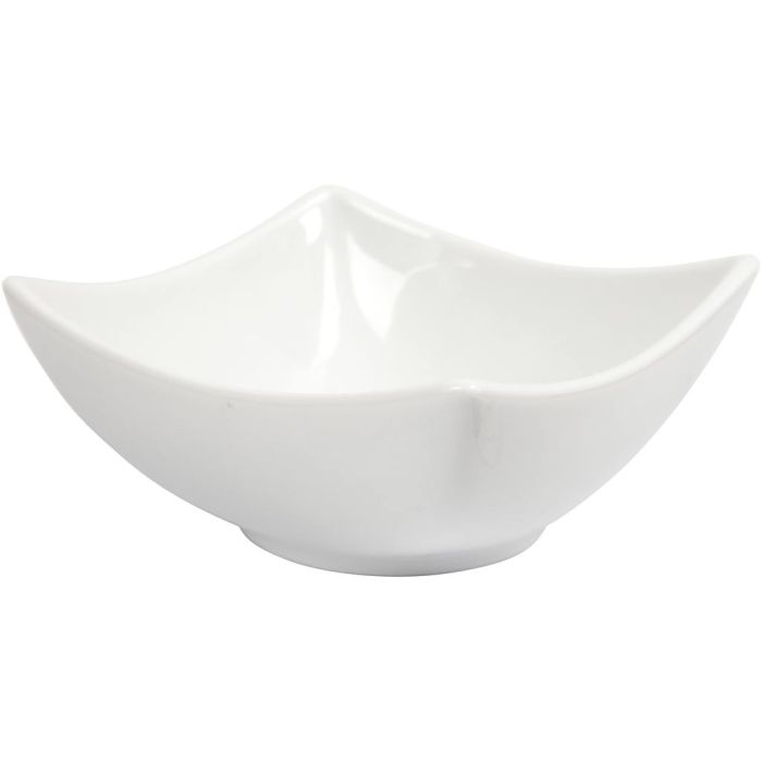 Kulho, Kork. 4,5 cm, halk. 10 cm, valkoinen, 12 kpl/ 1 pkt