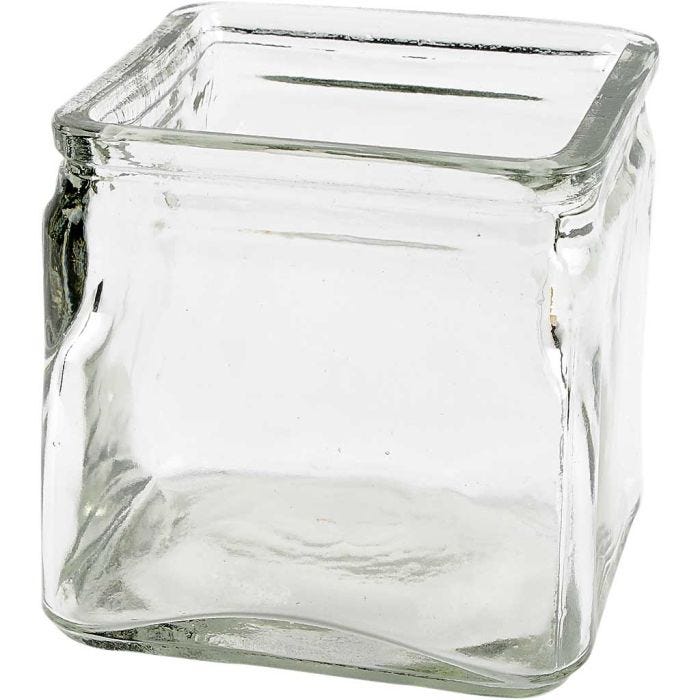 Lasipurkki, Kork. 10 cm, koko 10x10 cm, 12 kpl/ 1 pkt