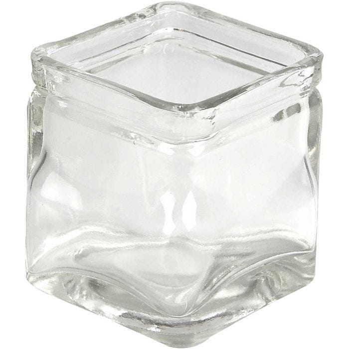 Lasipurkki, Kork. 5,5 cm, koko 5,5x5,5 cm, 12 kpl/ 1 pkt