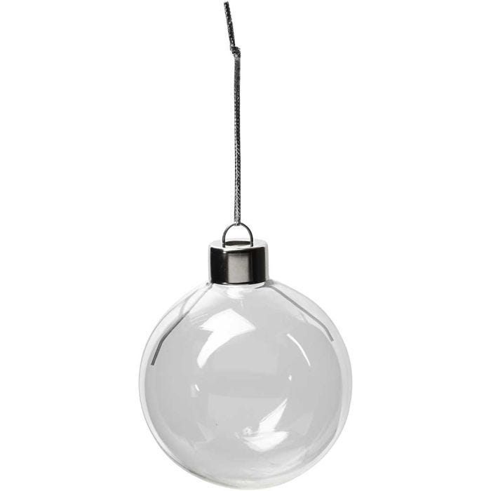Lasipallo, Kork. 6,9 cm, halk. 5,9 cm, kuulto, 8kpl/ 1 pkt