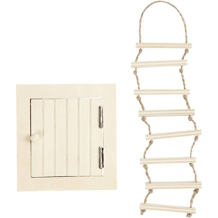 Ovi ja köysitikas, 9-20 cm, 1 set