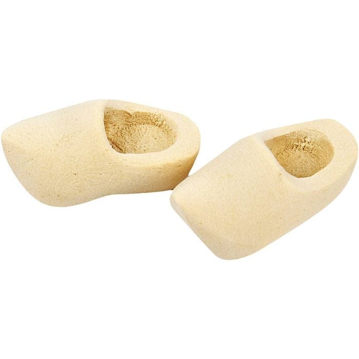 Hollantilaiset puukengät, Pit. 30 mm, 2 pari/ 1 pkt