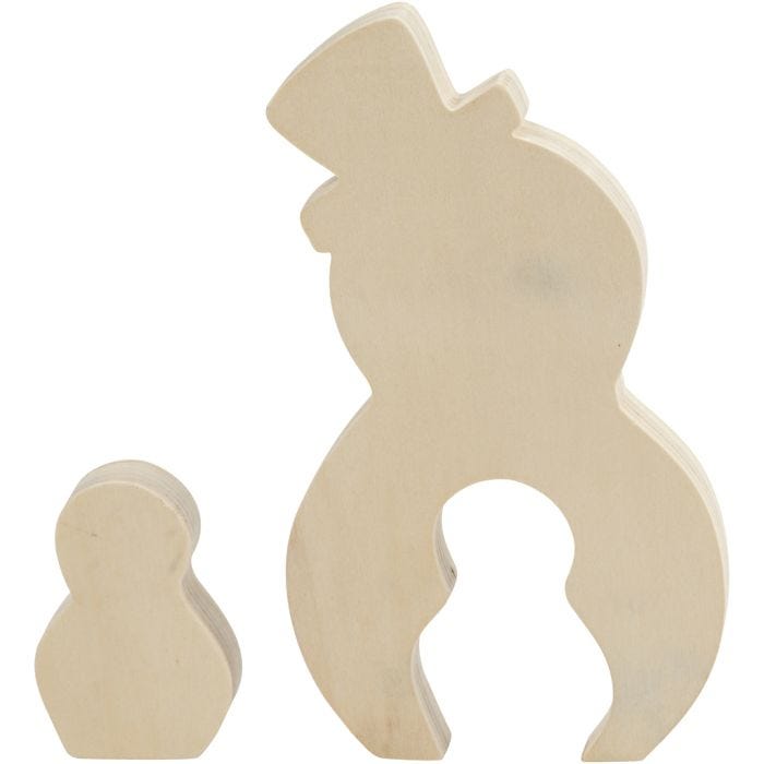 2in1 figuuri, Lumiukko, 7,7+20 cm, 2 cm, 5,3+11,3 cm, 1 set