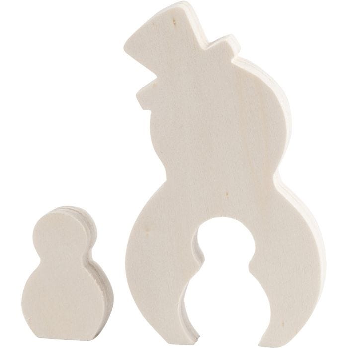 2in1 figuuri, Lumiukot, 4,5+11,5 cm, 1,2 cm, 3+6,5 cm, 1 set