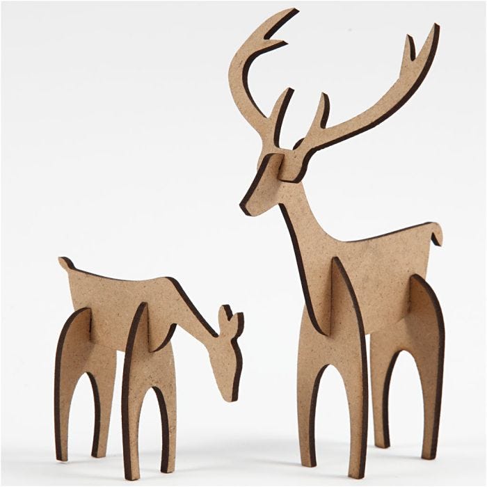 Sarvipää ja vasa, 5+12,5 cm, 6,5+8 cm, 1 set