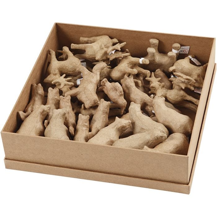 Arktiset eläimet, Kork. 8-12,8 cm, Pit. 5,6-11,8 cm, 32 kpl/ 1 pkt