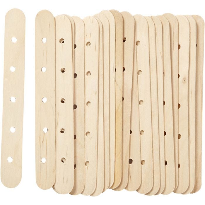 Rakennustikut, Pit. 15 cm, Lev: 1,8 cm, aukon koko 4 mm, 20 kpl/ 1 pkt