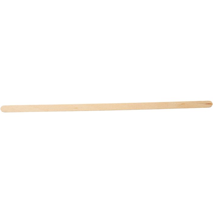 Jäätelötikut, Pit. 19 cm, Lev: 6 mm, luonnonrusk., 30 kpl/ 1 pkt