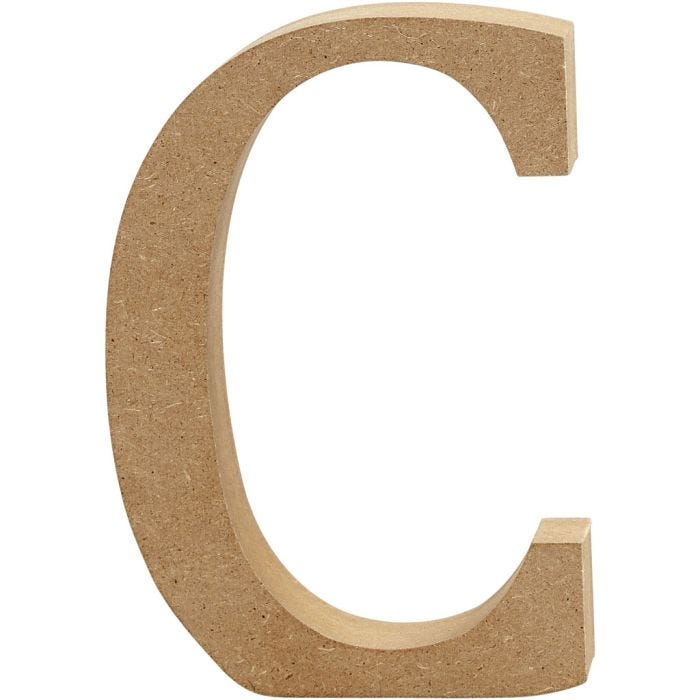 MDF-kirjain, C, 13 cm, 2 cm, 1 kpl