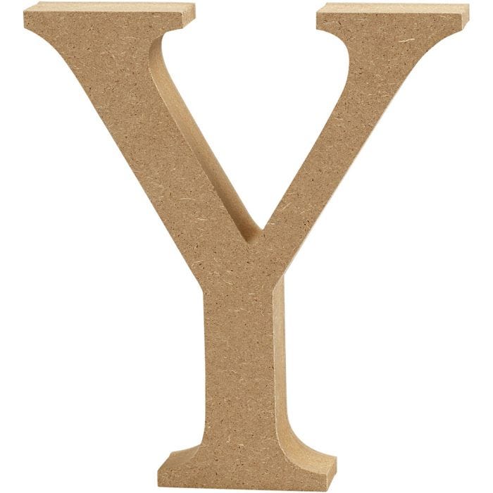 MDF-kirjain, Y, 13 cm, 2 cm, 1 kpl