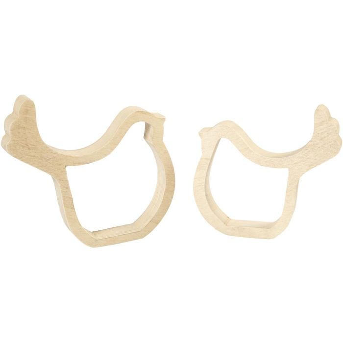 Pääsiäistiput, Kork. 13 cm, S: 2 cm, Lev: 13 cm, 2 kpl/ 1 pkt