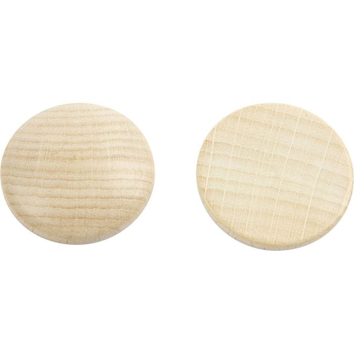 Puunapit, halk. 30 mm, paksuus 5 mm, 15 kpl/ 1 pkt
