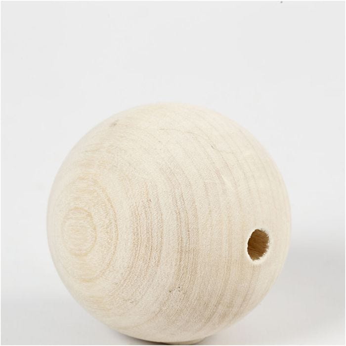Puuhelmi, halk. 60 mm, aukon koko 9 mm, 3 kpl/ 1 pkt