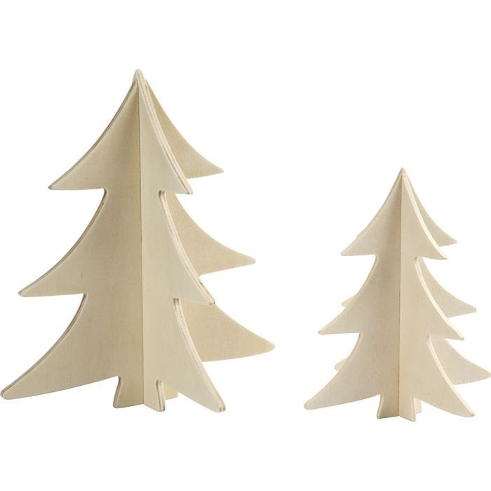 Joulukuuset, Kork. 13+18 cm, 2 kpl/ 1 pkt
