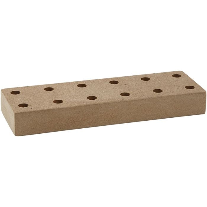 Puinen teline Mini Markereille, 20x6,5x2,5 cm, 1 kpl