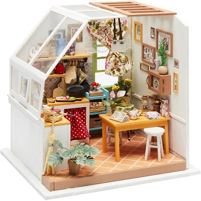 DIY minihuone, Keittiö, 18,7 cm, 19 cm, 1 kpl