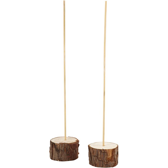 Puujalusta, Kork. 3 cm, halk. 5 cm, 2 set/ 1 pkt