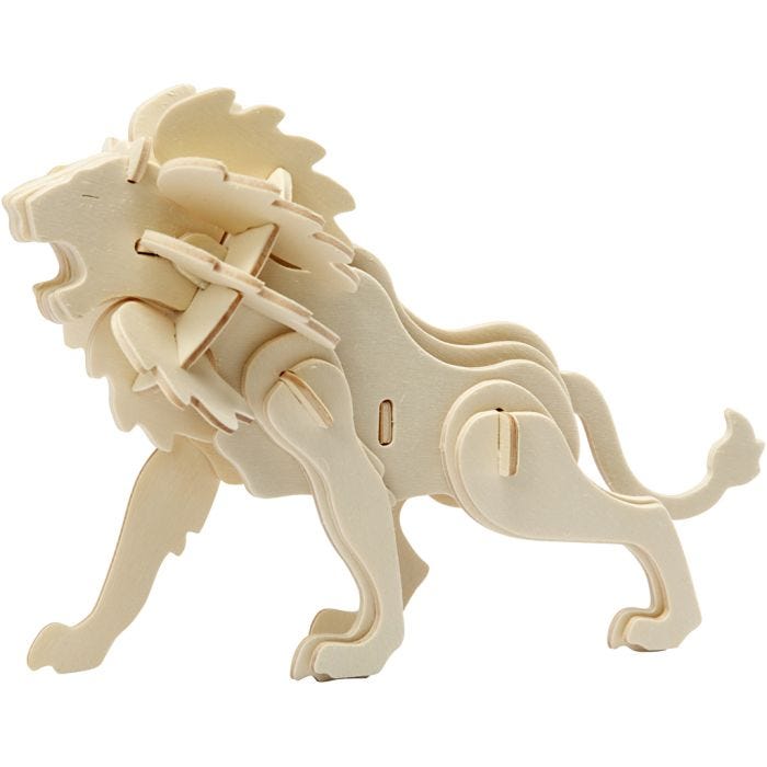 3D-palapeli, leijona, 18,5x7x7,3, 1 kpl