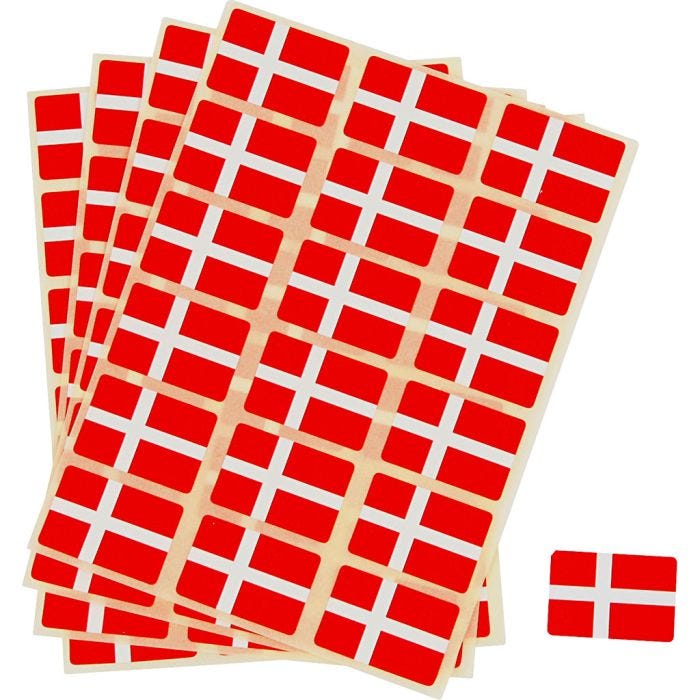 Liput, koko 15x22 mm, 72 kpl/ 1 pkt
