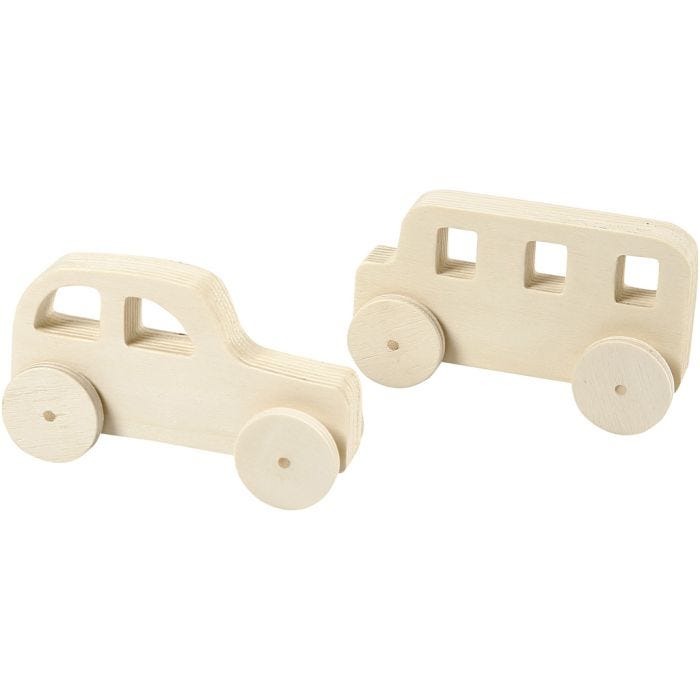 Autot, Kork. 5,6 cm, koko 12x3,5x6 cm, 2 kpl/ 1 pkt