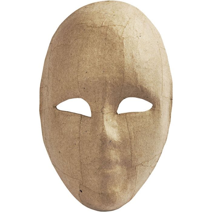 Pahvinaamio, 23 cm, 16 cm, 1 kpl