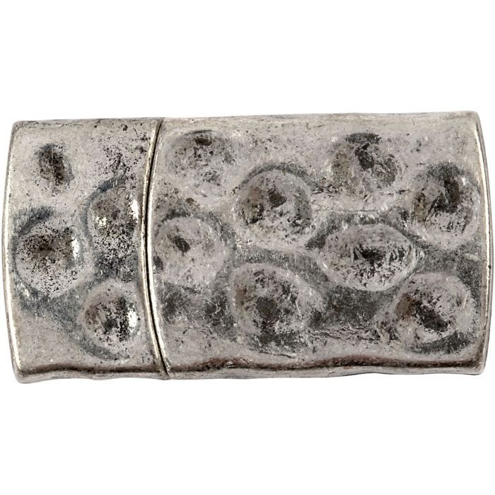 Magneettilukko, 7x29 mm, 3x10 mm, antiikkihopean väris, 1 kpl